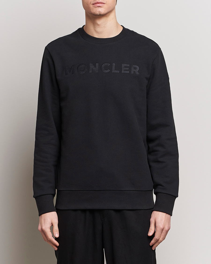 Herre | Gensere | Moncler | Simple Logo Sweatshirt Black