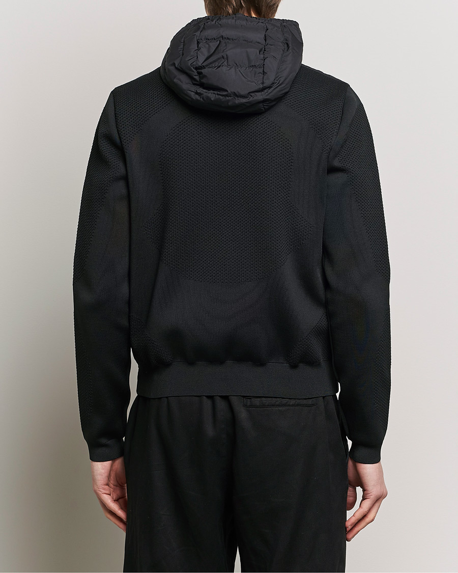 Herre | Gensere | Moncler | Hooded Hybrid Zip Cardigan Black
