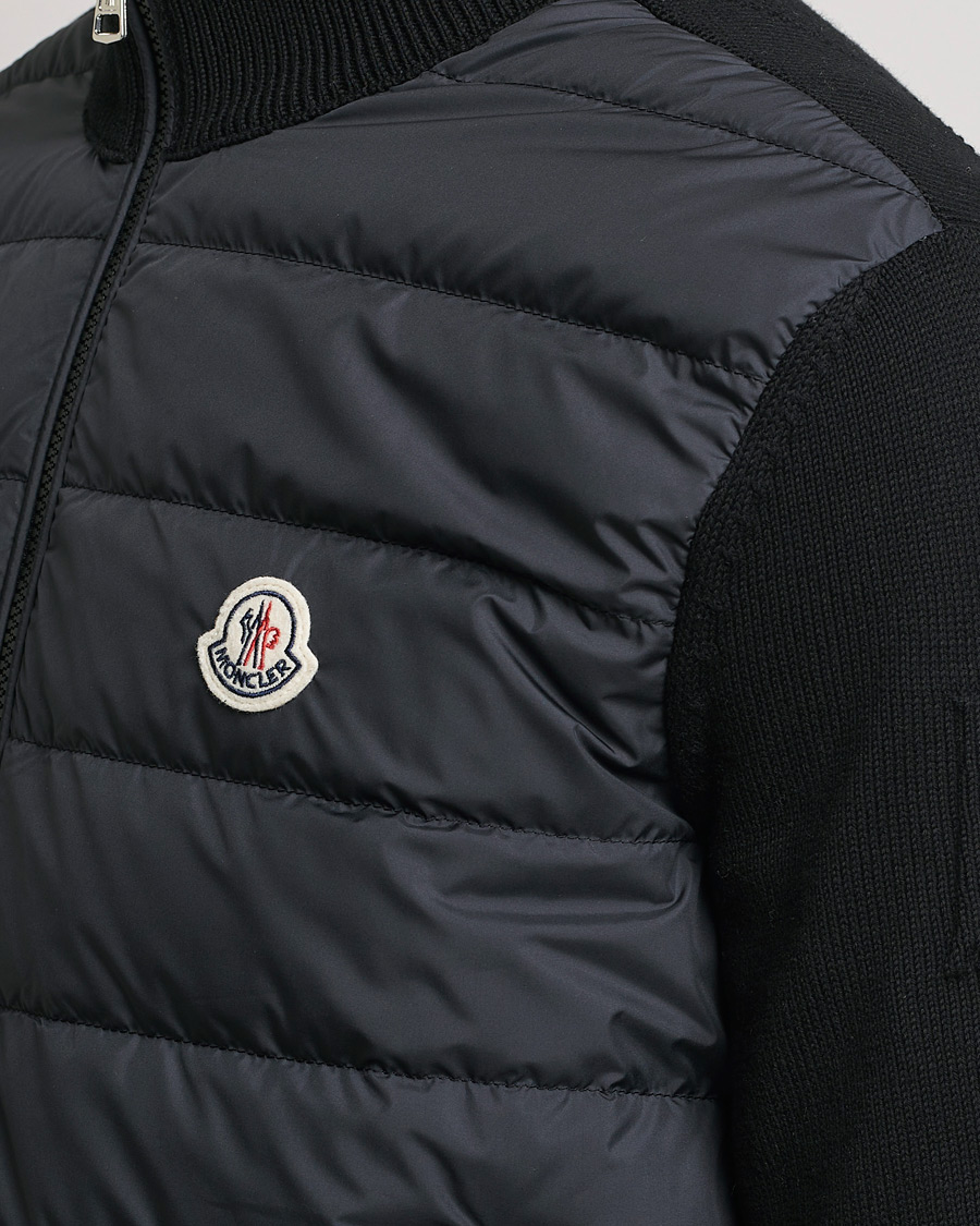 Herre | Gensere | Moncler | Hybrid Zip Cardigan Black