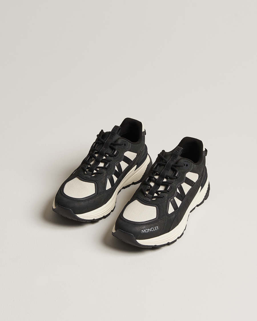 Herre | Moncler Lite Runner Sneakers Black/White | Moncler | Lite Runner Sneakers Black/White