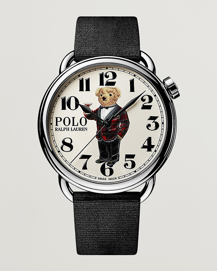 Herre | Skinnrem | Polo Ralph Lauren | 42mm Automatic Tartan White Dial