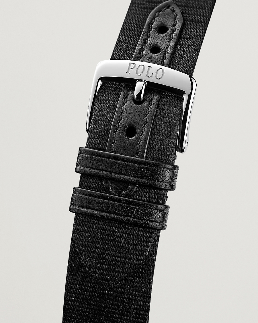 Herre | Skinnrem | Polo Ralph Lauren | 42mm Automatic Tartan White Dial