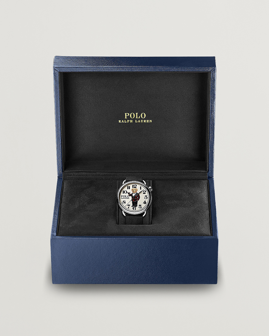 Herre | Skinnrem | Polo Ralph Lauren | 42mm Automatic Tartan White Dial