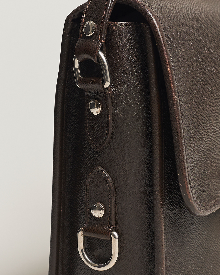 Herre | Louis Vuitton Pre-Owned Alexei Leather Messenger Bag Leather Brown | Louis Vuitton Pre-Owned | Alexei Leather Messenger Bag Leather Brown