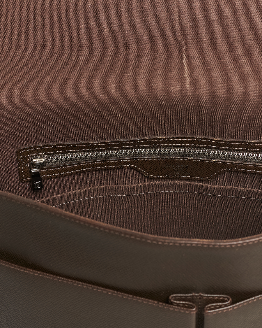 Herre | Louis Vuitton Pre-Owned Alexei Leather Messenger Bag Leather Brown | Louis Vuitton Pre-Owned | Alexei Leather Messenger Bag Leather Brown