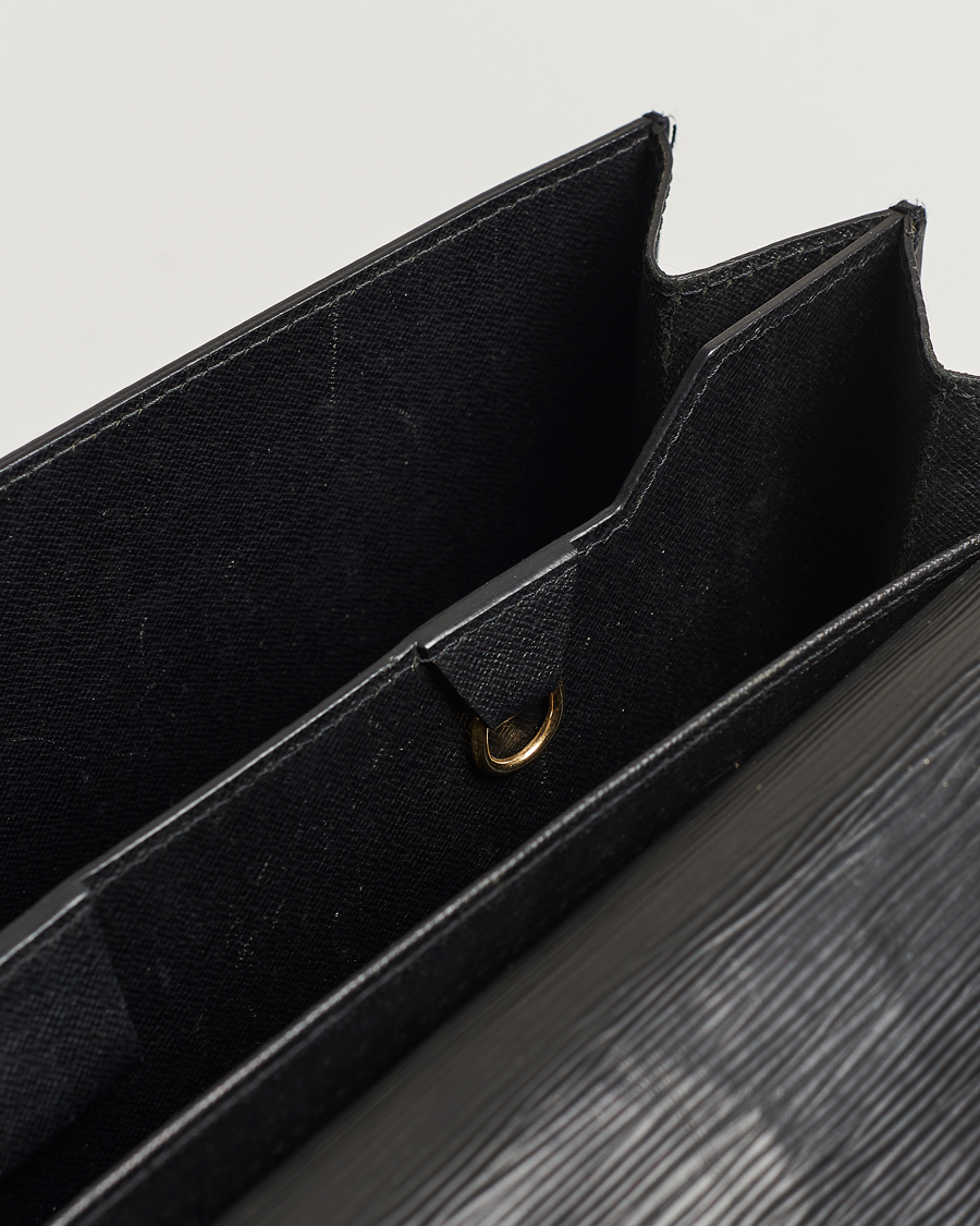 Herre | Louis Vuitton Pre-Owned Serviette Ambassadeur Epi Leather Breifcase Black | Louis Vuitton Pre-Owned | Serviette Ambassadeur Epi Leather Breifcase Black