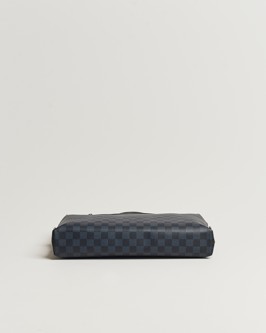 Herre | Louis Vuitton Pre-Owned Porte-Documents Jour Briefcase Damier Navy | Louis Vuitton Pre-Owned | Porte-Documents Jour Briefcase Damier Navy