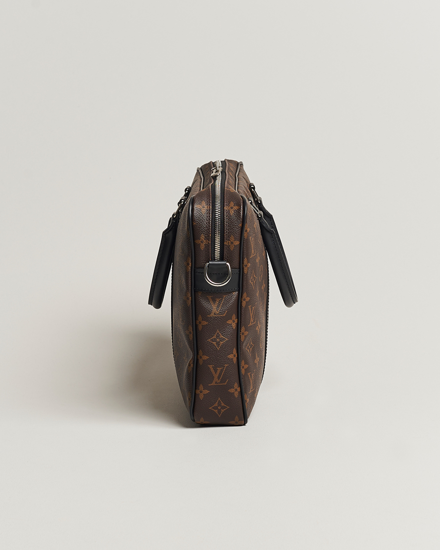 Herre | Louis Vuitton Pre-Owned Porte-Documents Voyage Briefcase Monogram Macassar | Louis Vuitton Pre-Owned | Porte-Documents Voyage Briefcase Monogram Macassar