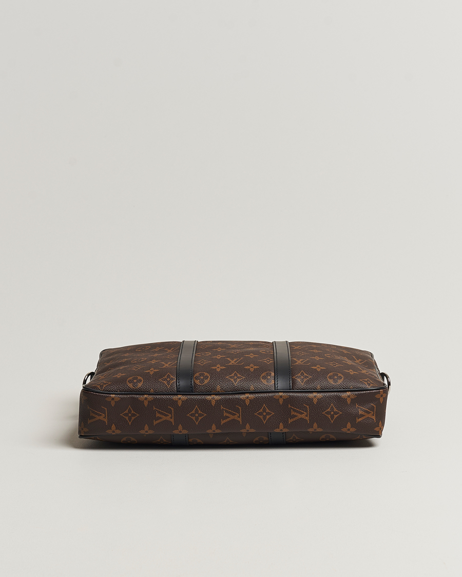 Herre | Louis Vuitton Pre-Owned Porte-Documents Voyage Briefcase Monogram Macassar | Louis Vuitton Pre-Owned | Porte-Documents Voyage Briefcase Monogram Macassar