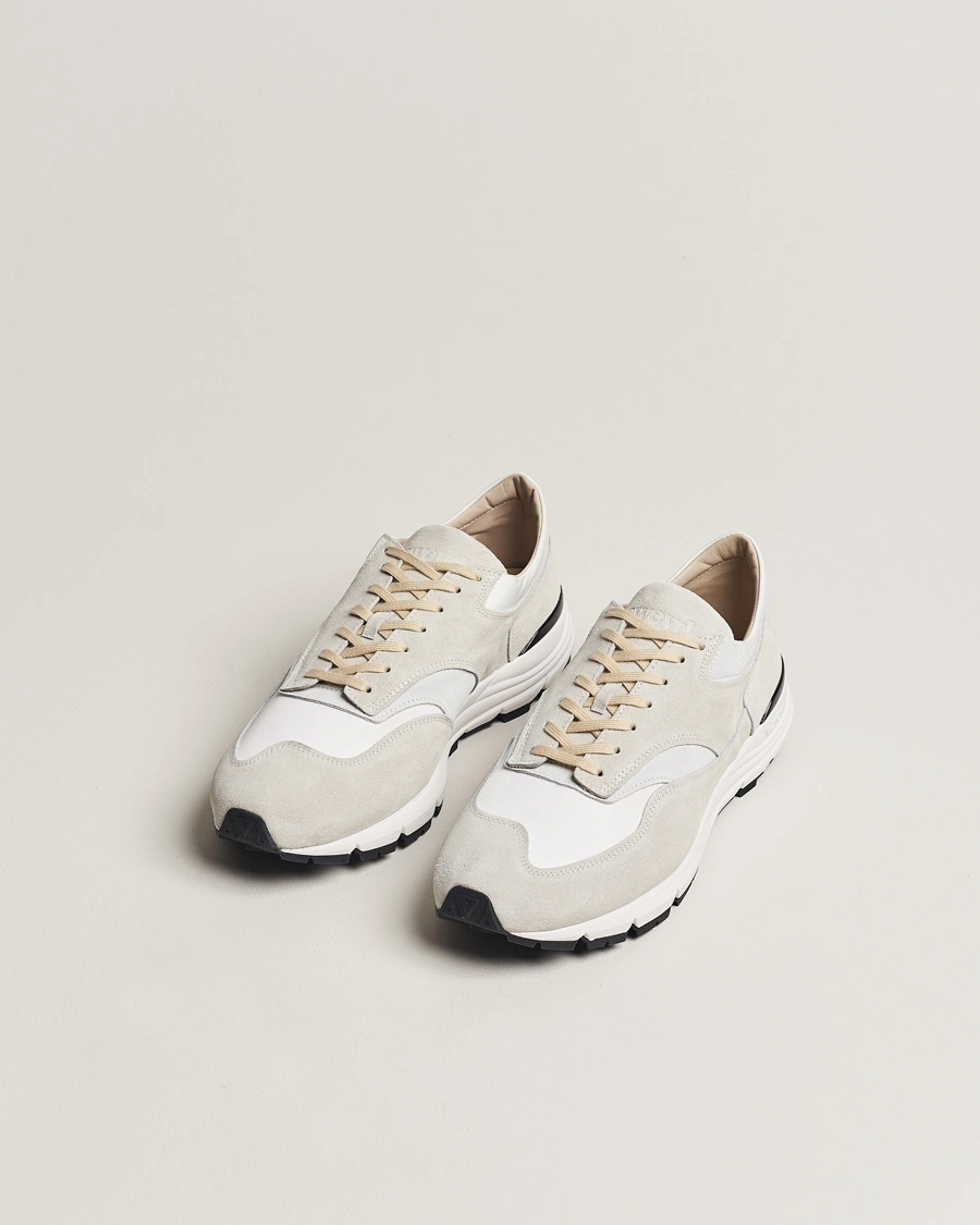 Herre | Sweyd | Sweyd | Way Suede Running Sneaker White/Grey