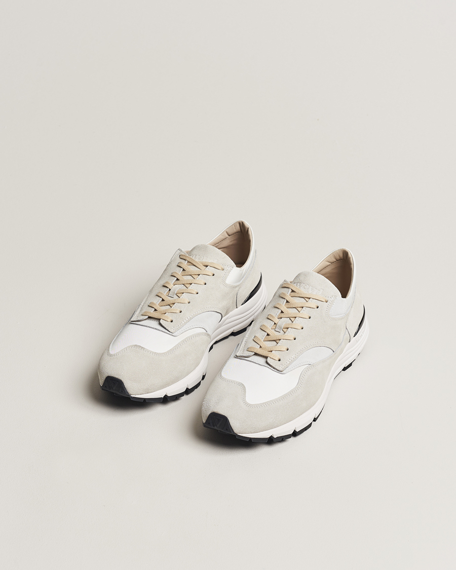 Herre | Sko | Sweyd | Way Suede Running Sneaker White/Grey