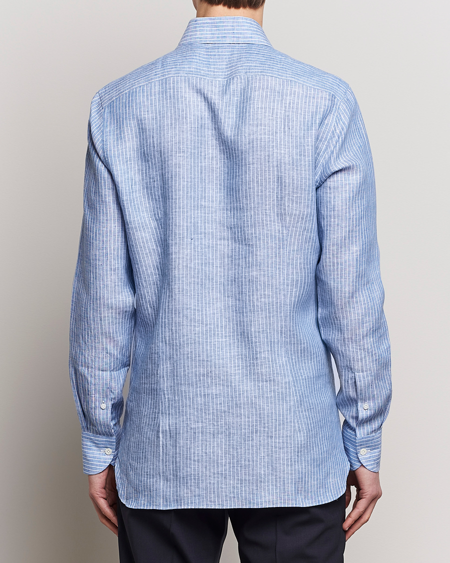 Herre | Skjorter | 100Hands | Striped Linen Shirt Navy