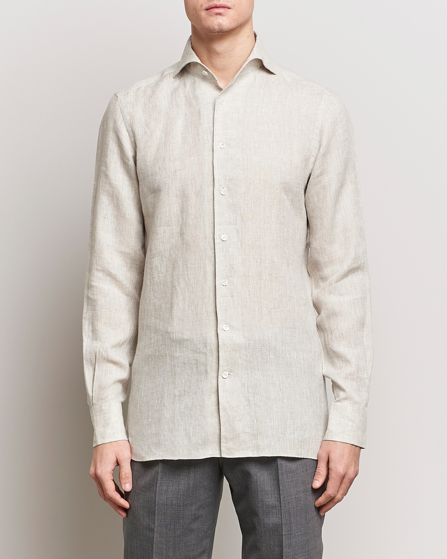 Men | 100Hands | 100Hands | Linen Shirt Oatmeal