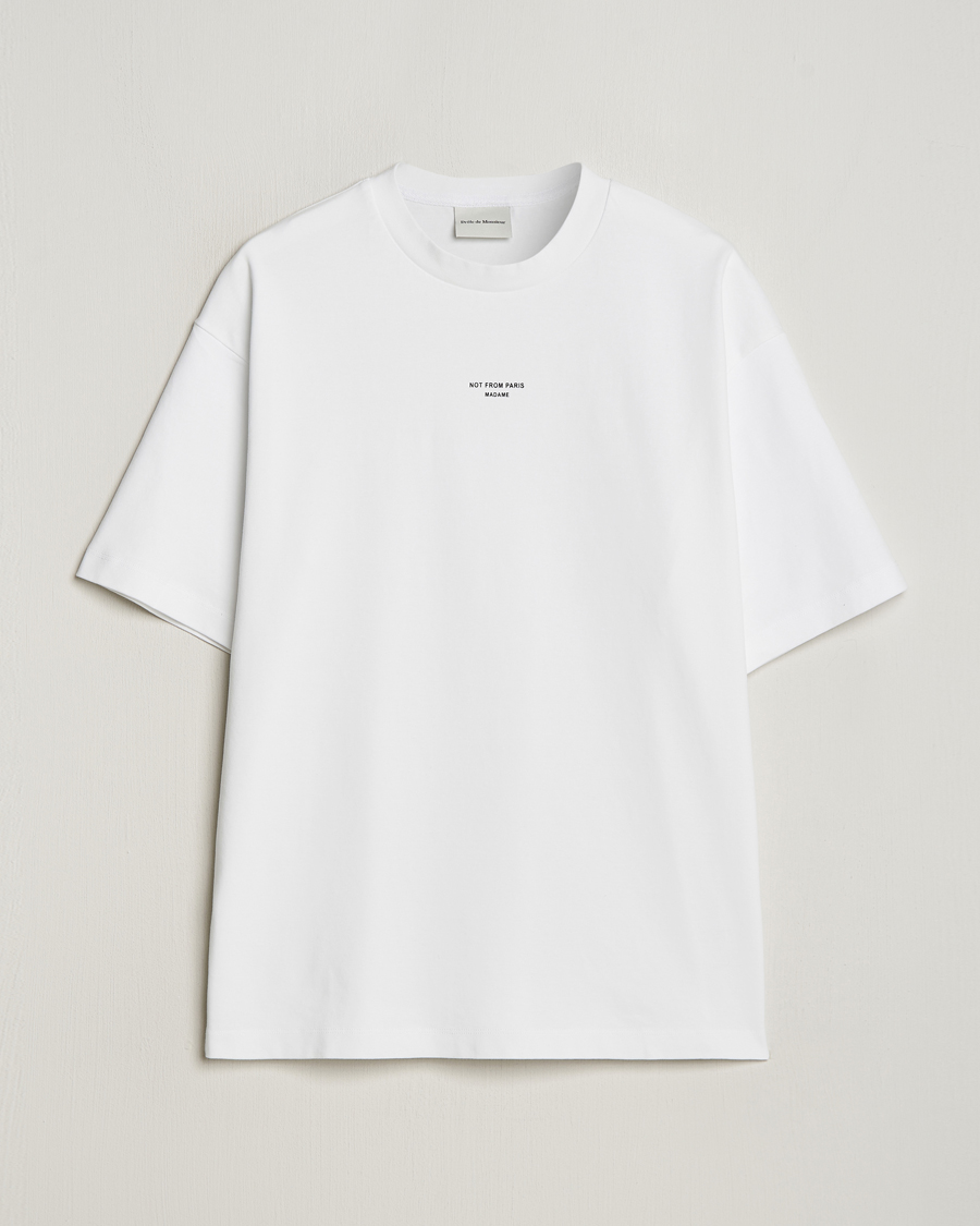 Herre | T-Shirts | Drôle de Monsieur | Classic NFPM T-Shirt White