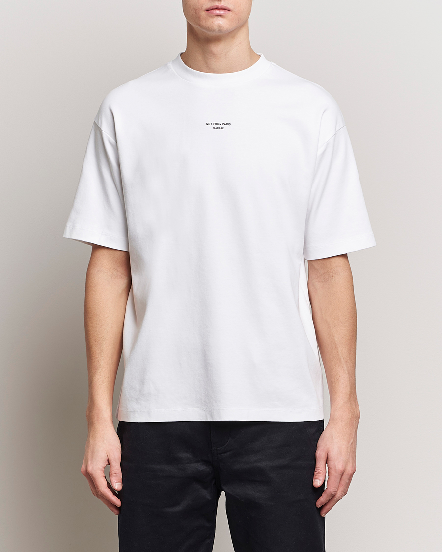 Herre | T-Shirts | Drôle de Monsieur | Classic NFPM T-Shirt White