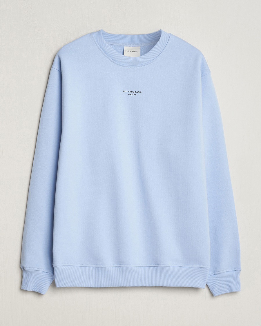 Herre | Gensere | Drôle de Monsieur | Classic NFPM Sweatshirt Light Blue