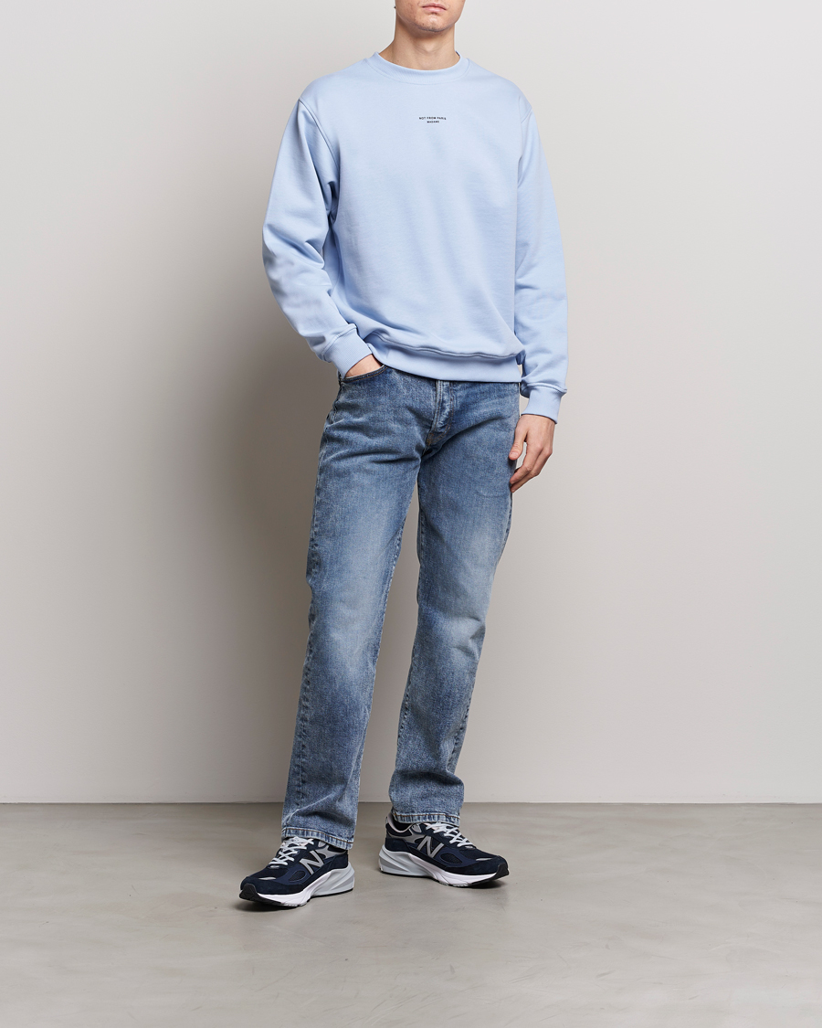 Herre | Gensere | Drôle de Monsieur | Classic NFPM Sweatshirt Light Blue
