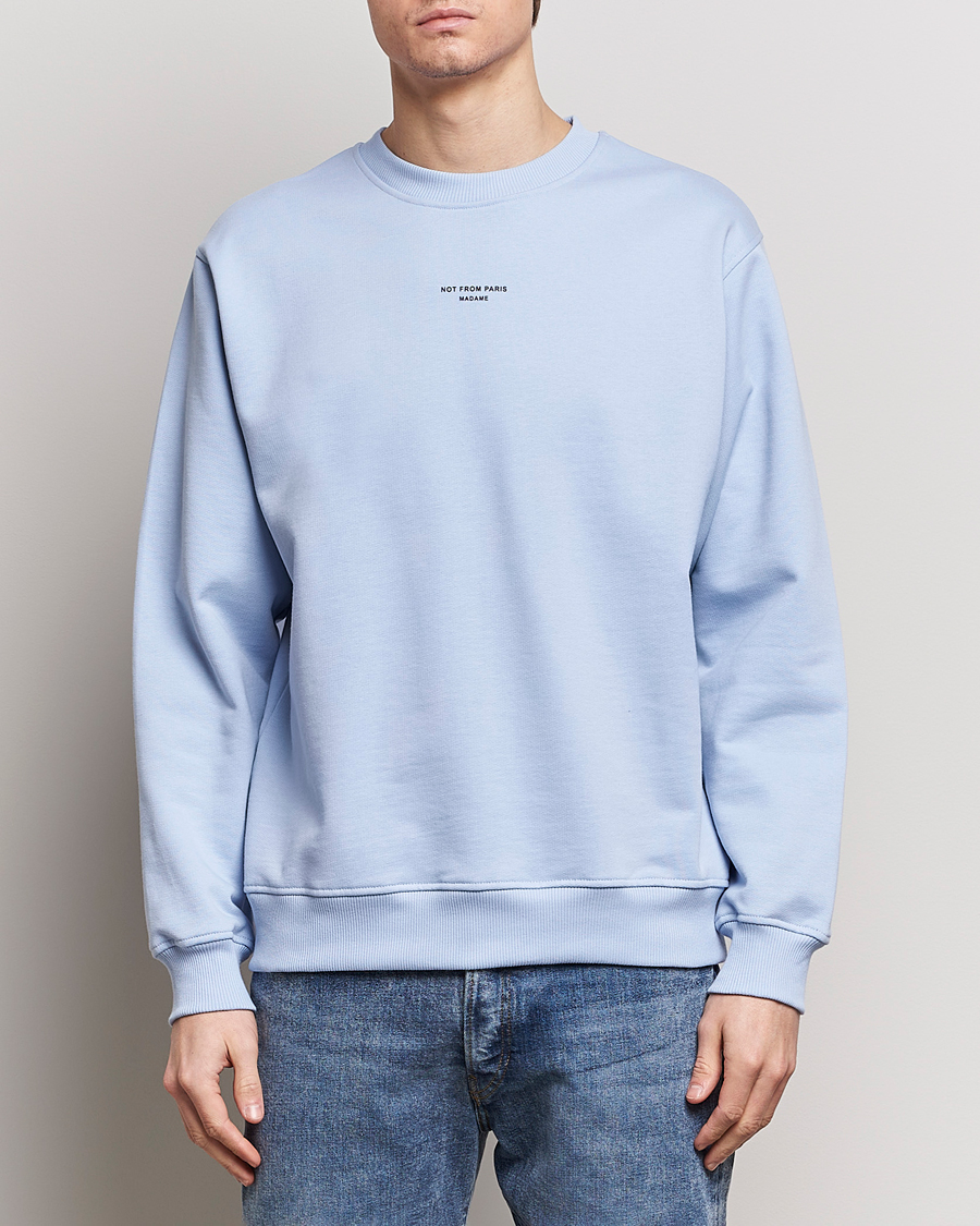 Herre | Avdelinger | Drôle de Monsieur | Classic NFPM Sweatshirt Light Blue