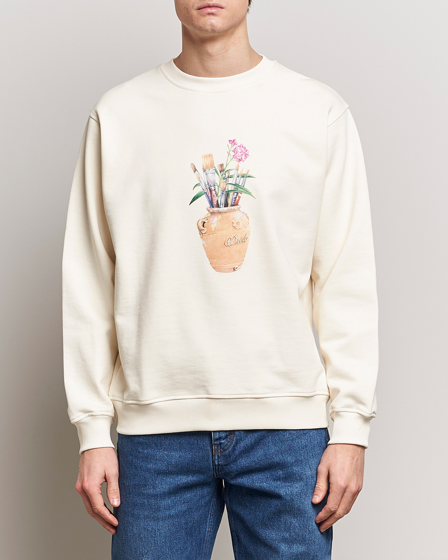 Herre | Contemporary Creators | Drôle de Monsieur | Pinceaux Sweatshirt Cream