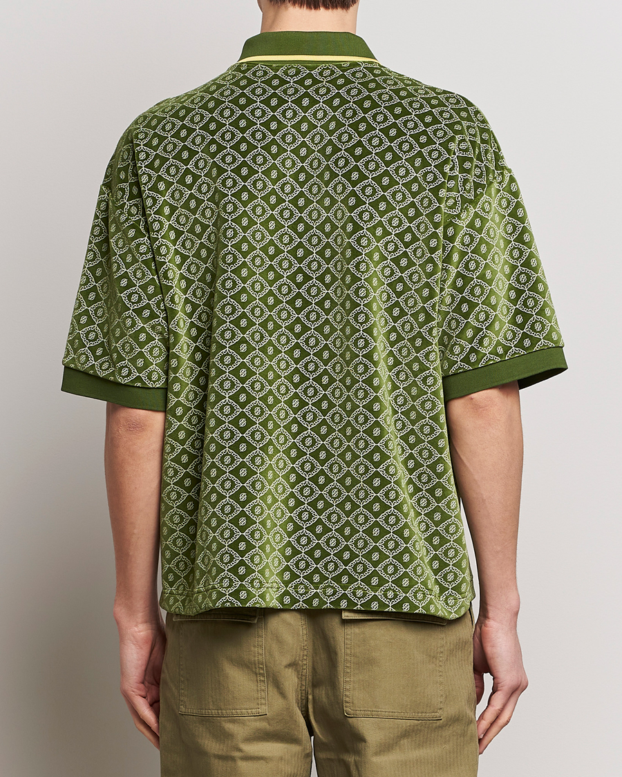 Herre | Pikéer | Drôle de Monsieur | Short Sleeve Monogram Polo Green