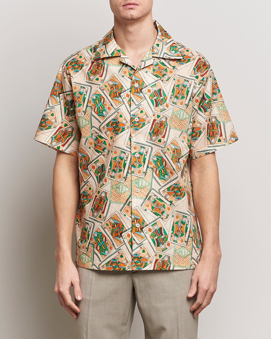 Herr | Kläder | Drôle de Monsieur | Jeu De Cartes Camp Shirt Peach