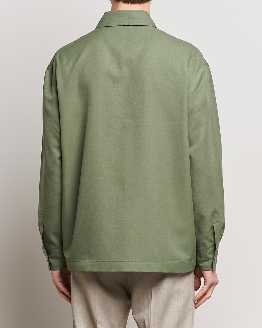 Herre | Skjorter | Drôle de Monsieur | Wool Overshirt Khaki