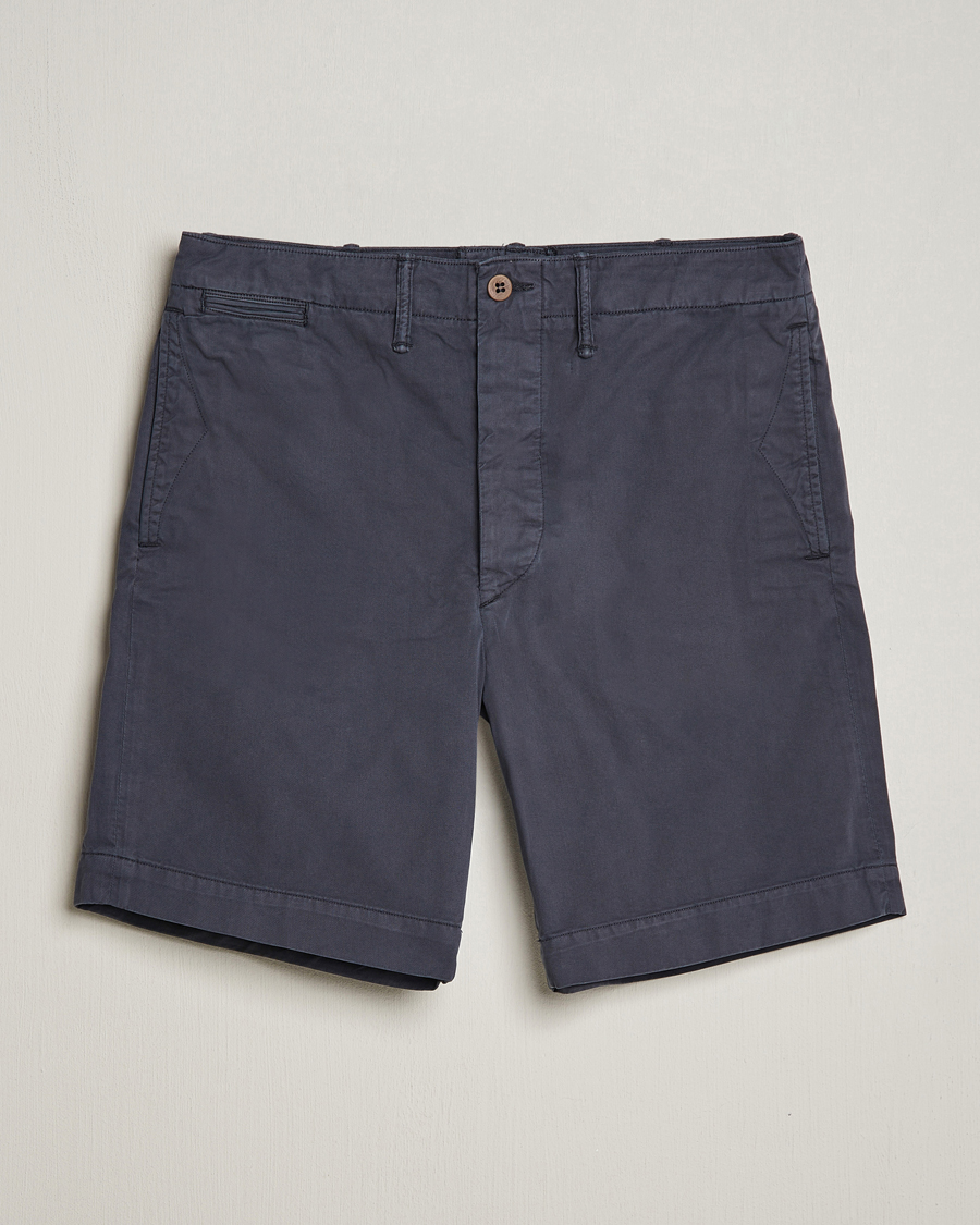 Herre | Shorts | RRL | Officers Flat Shorts Navy