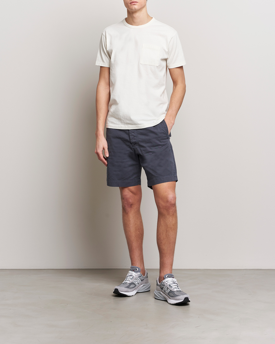 Herre | Shorts | RRL | Officers Flat Shorts Navy