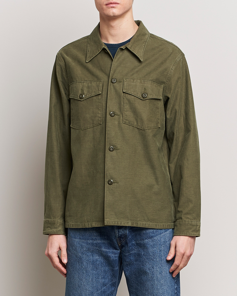 Herre | Skjortejakke | RRL | Regiment Overshirt Olive