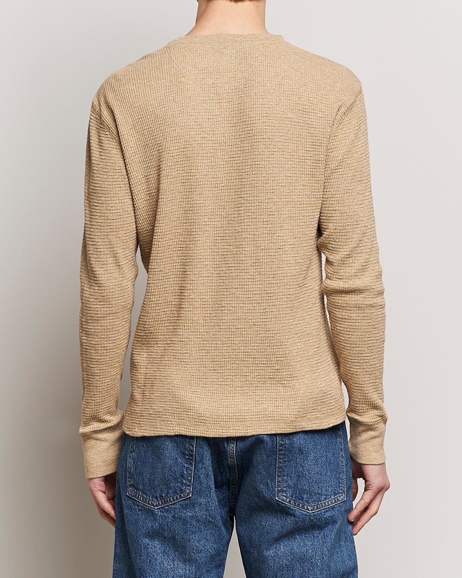 Herre | Gensere | RRL | Long Sleeve Henley Tan Heather