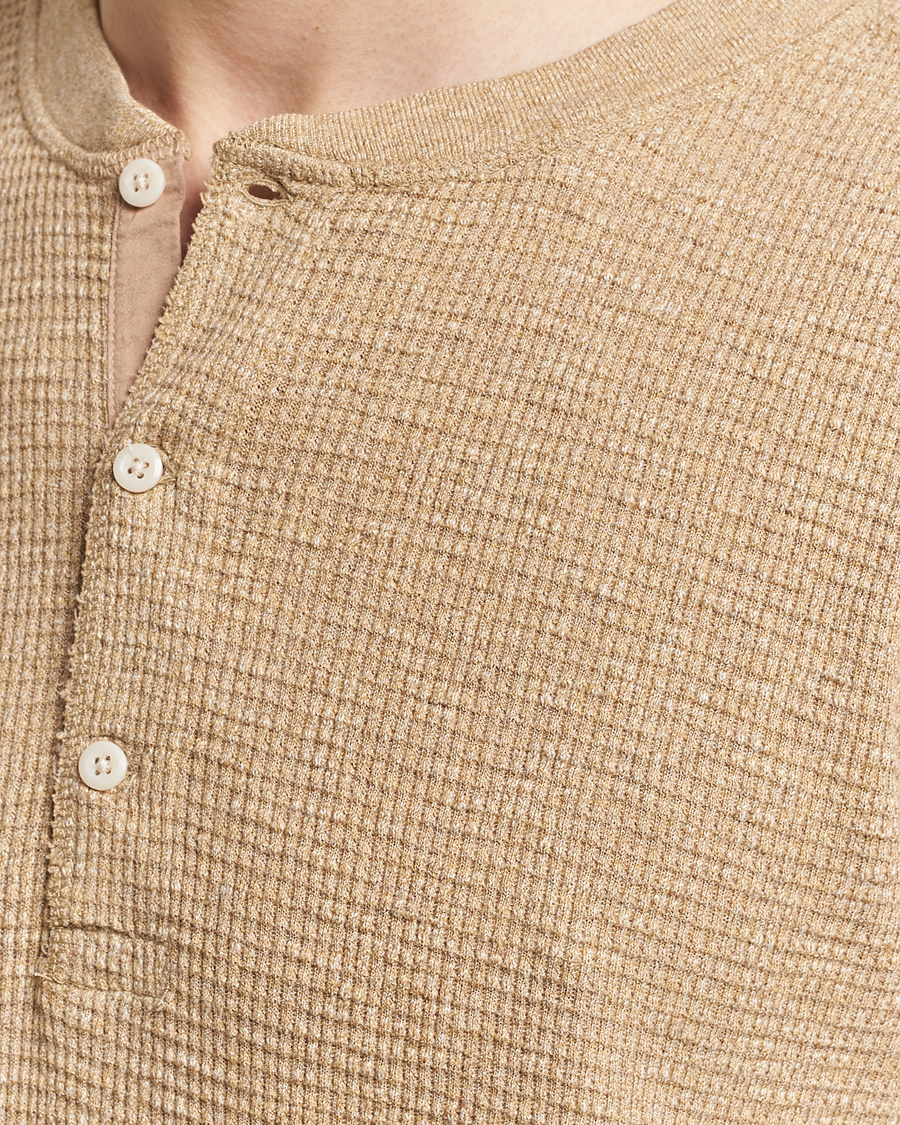 Herre | Gensere | RRL | Long Sleeve Henley Tan Heather