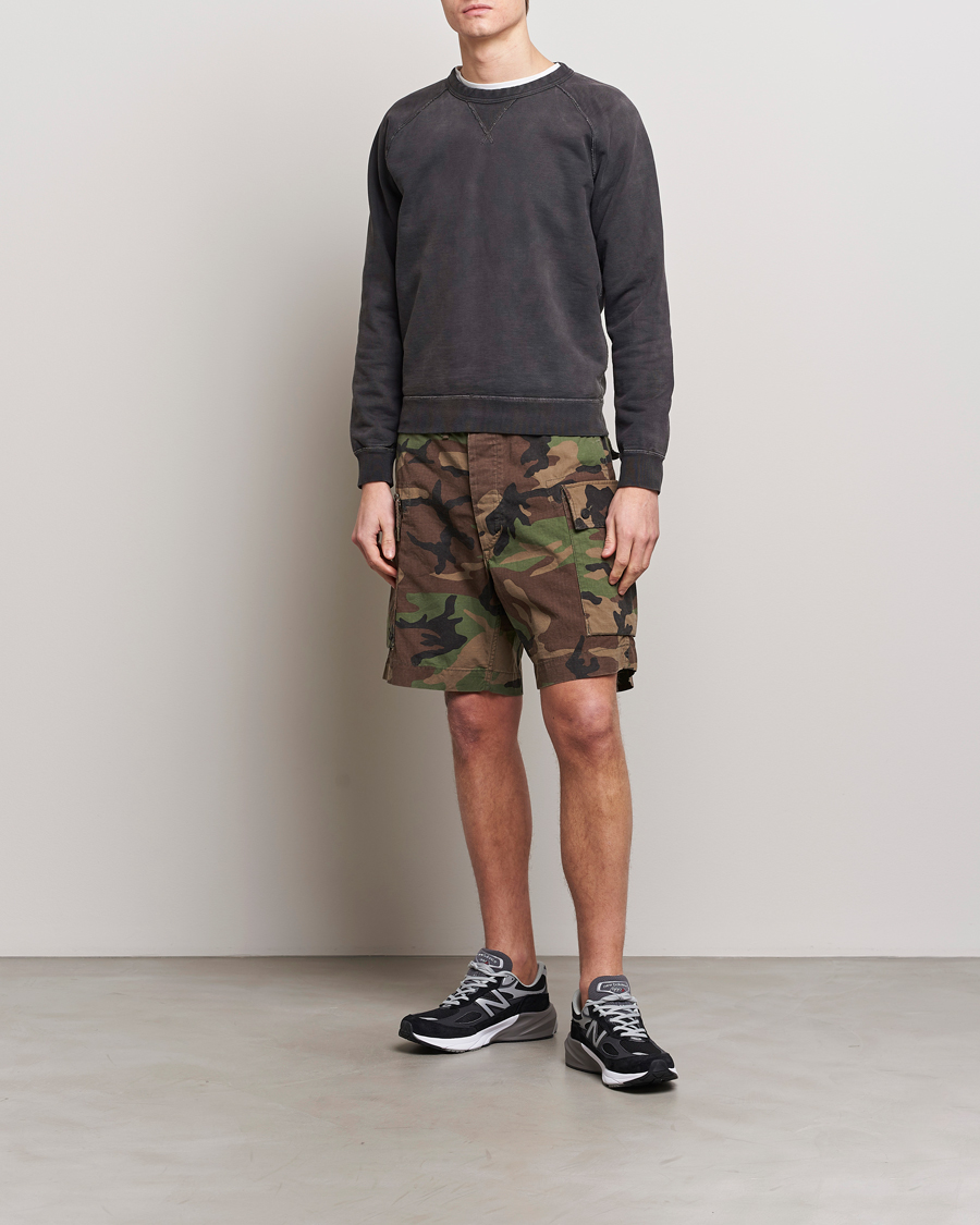 Herre | Gensere | RRL | Raglan Sleeve Sweatshirt Black Indigo