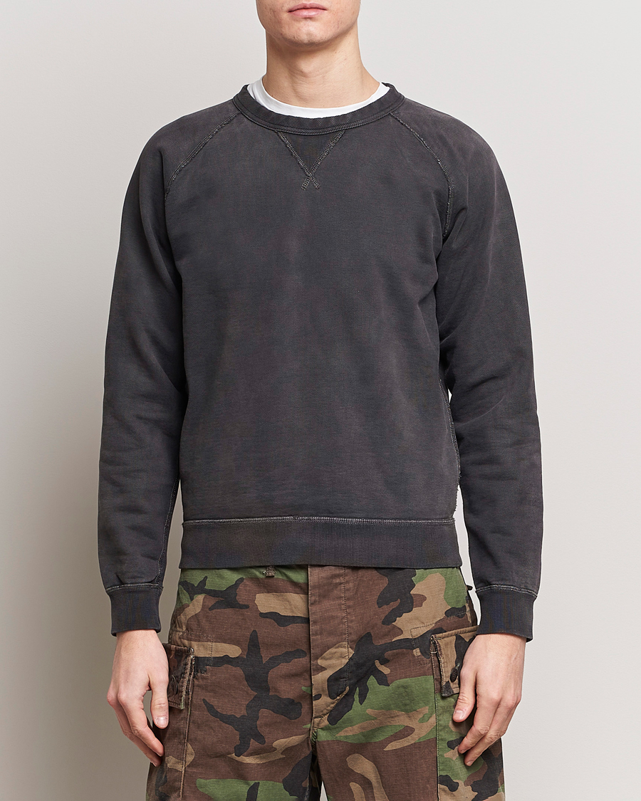 Herre | Salg klær | RRL | Raglan Sleeve Sweatshirt Black Indigo