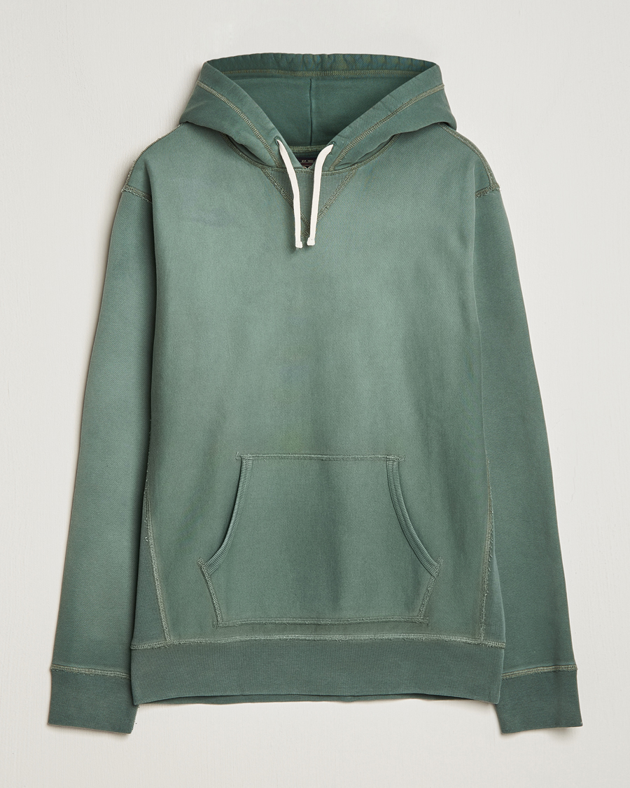 Herre | Gensere | RRL | Hooded Sweatshirt Collegiate Green