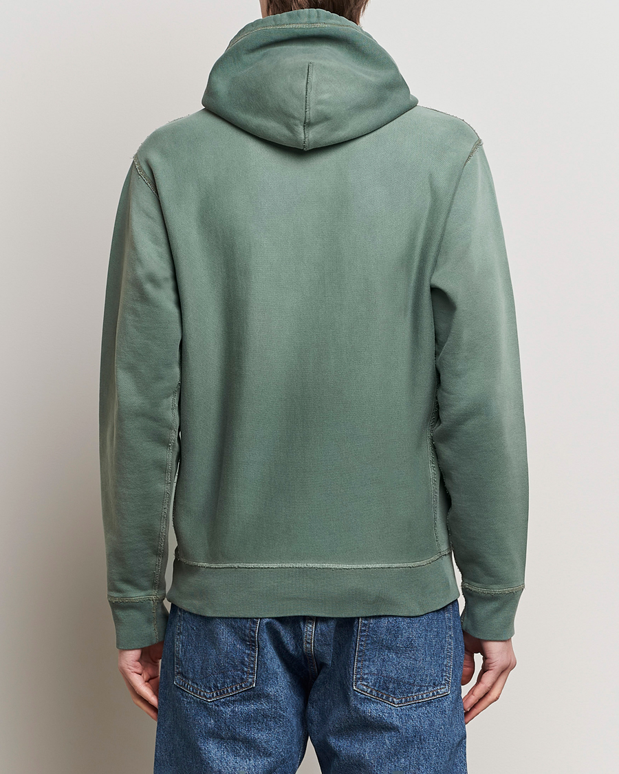 Herre | Gensere | RRL | Hooded Sweatshirt Collegiate Green
