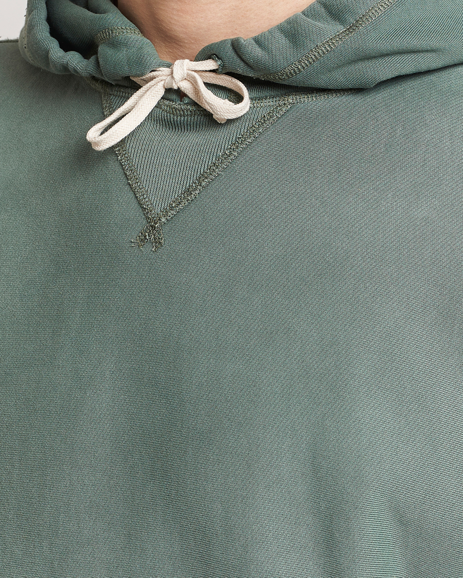 Herre | Gensere | RRL | Hooded Sweatshirt Collegiate Green