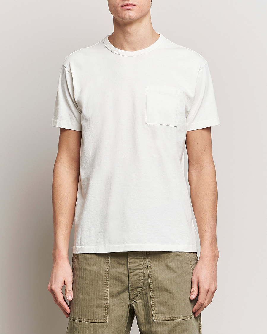 Herre | T-Shirts | RRL | 2-Packet Pocket Tee Warm White
