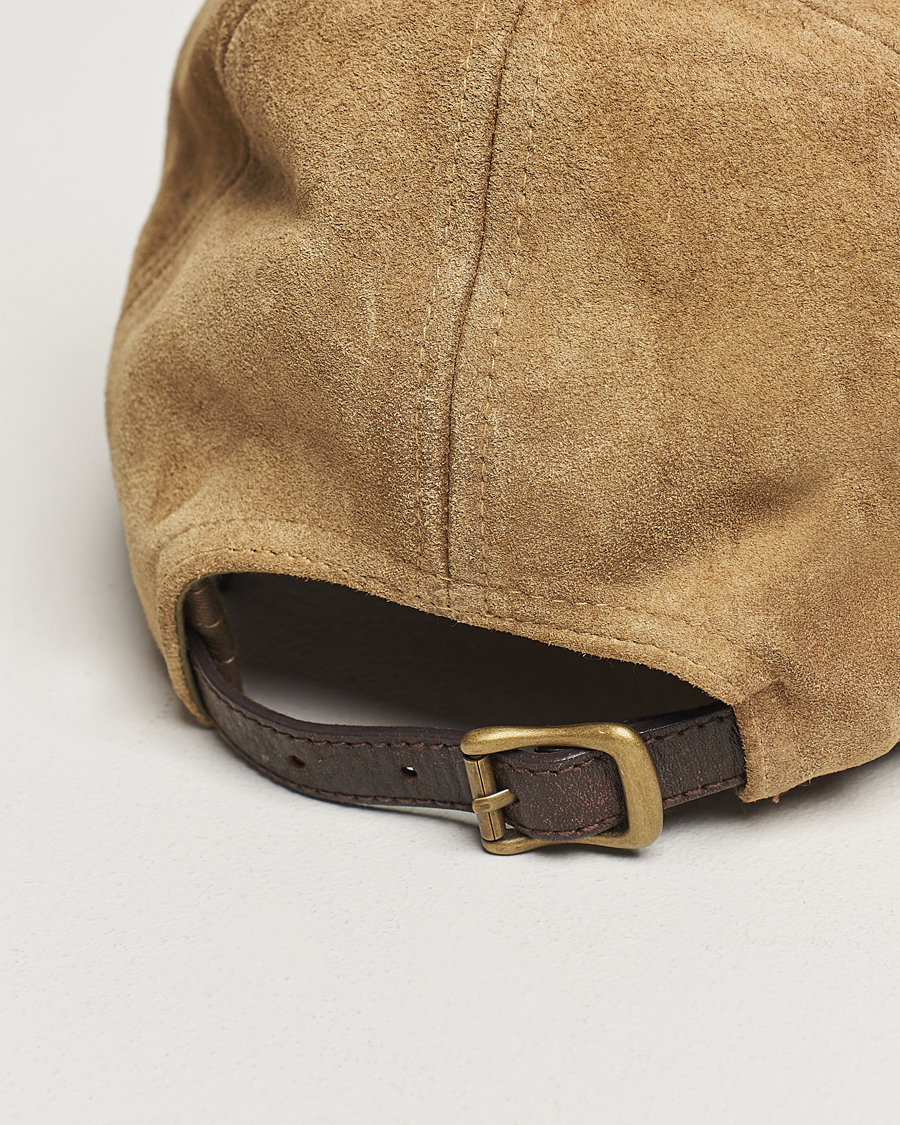 Herre | RRL Rough Out Trucker Cap Tan | RRL | Rough Out Trucker Cap Tan