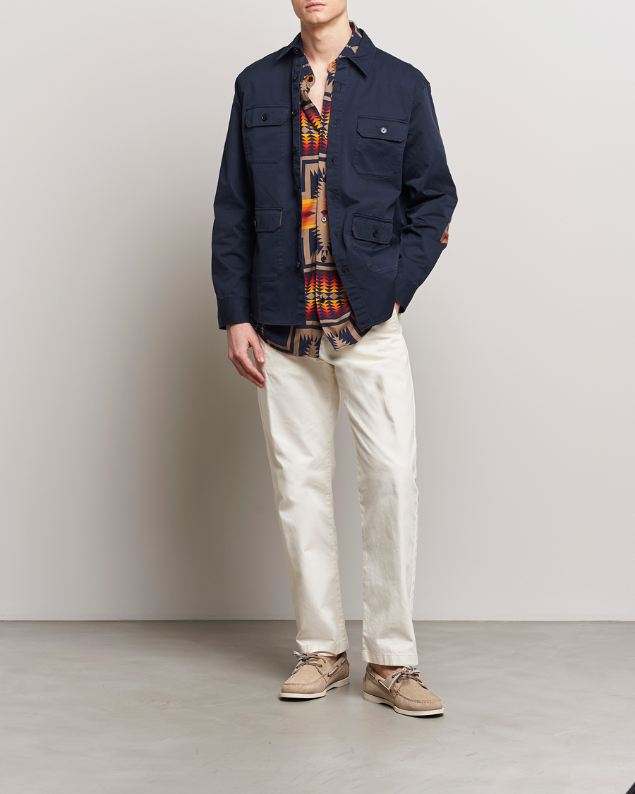 Herre | Skjorter | Pendleton | Patchwork Explorer Shirt Navy
