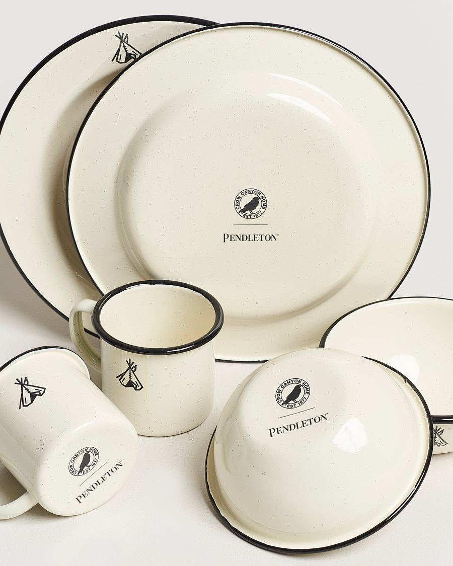 Men | Lifestyle | Pendleton | Camp Enamelware Set Ivory