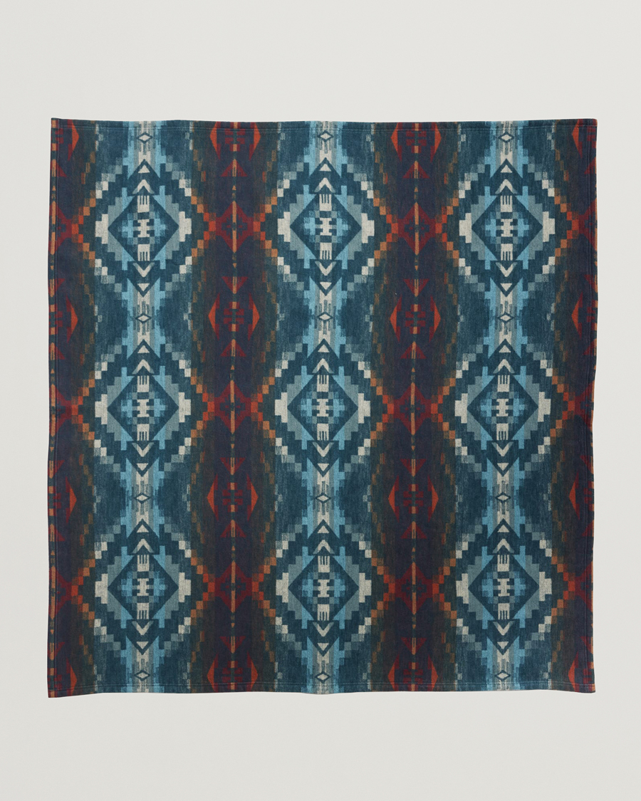 Herre | Pendleton Blanket Set 2-Pack Carico/Marine Stripe | Pendleton | Blanket Set 2-Pack Carico/Marine Stripe