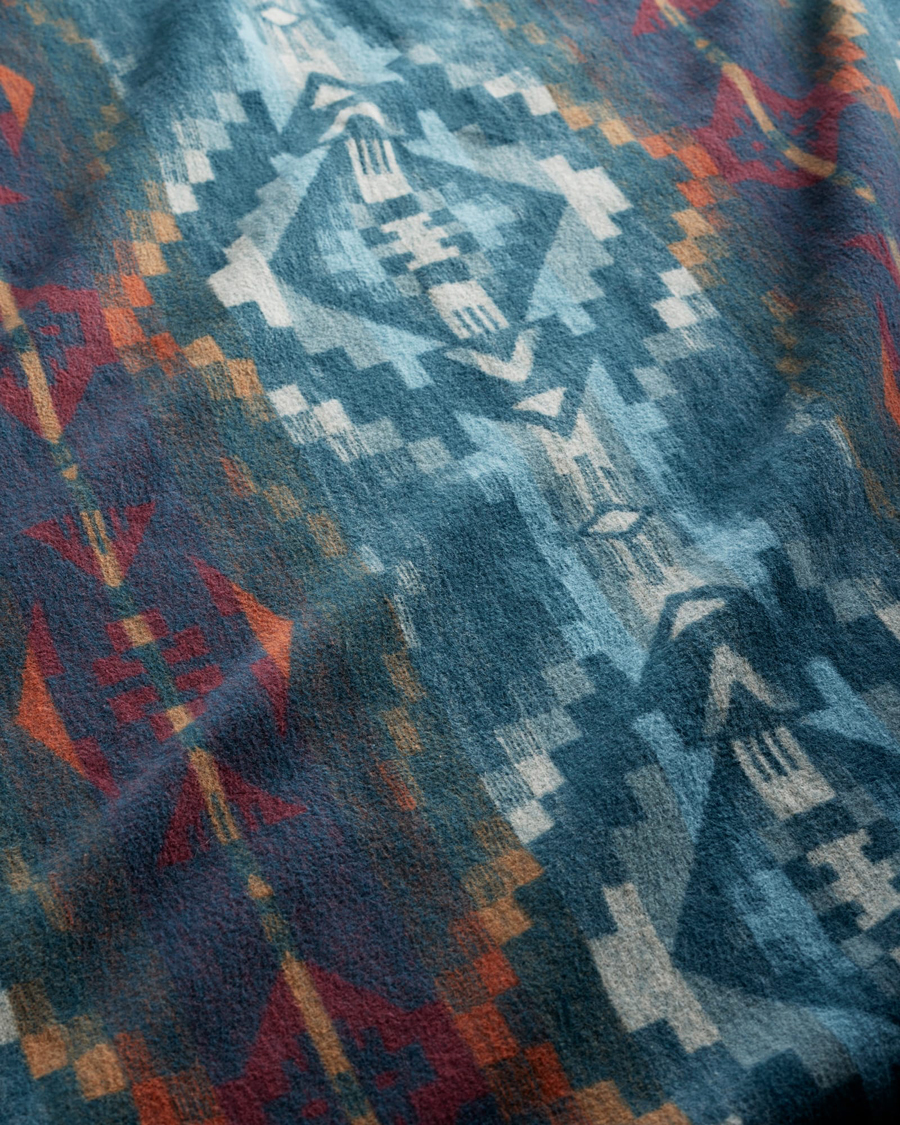 Herre | Pendleton Blanket Set 2-Pack Carico/Marine Stripe | Pendleton | Blanket Set 2-Pack Carico/Marine Stripe