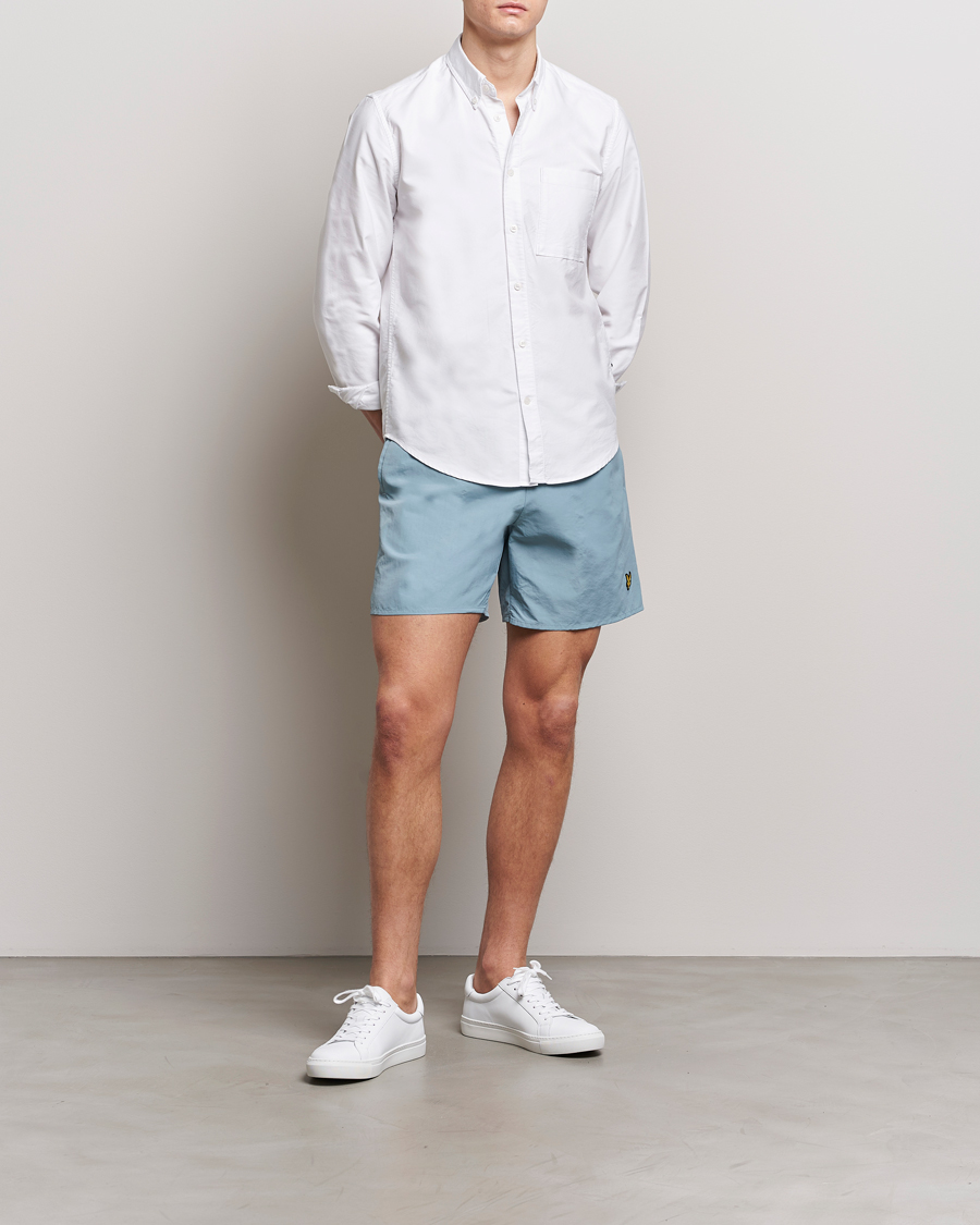 Herre | Badeshorts | Lyle & Scott | Plain Swimshorts Slate Blue