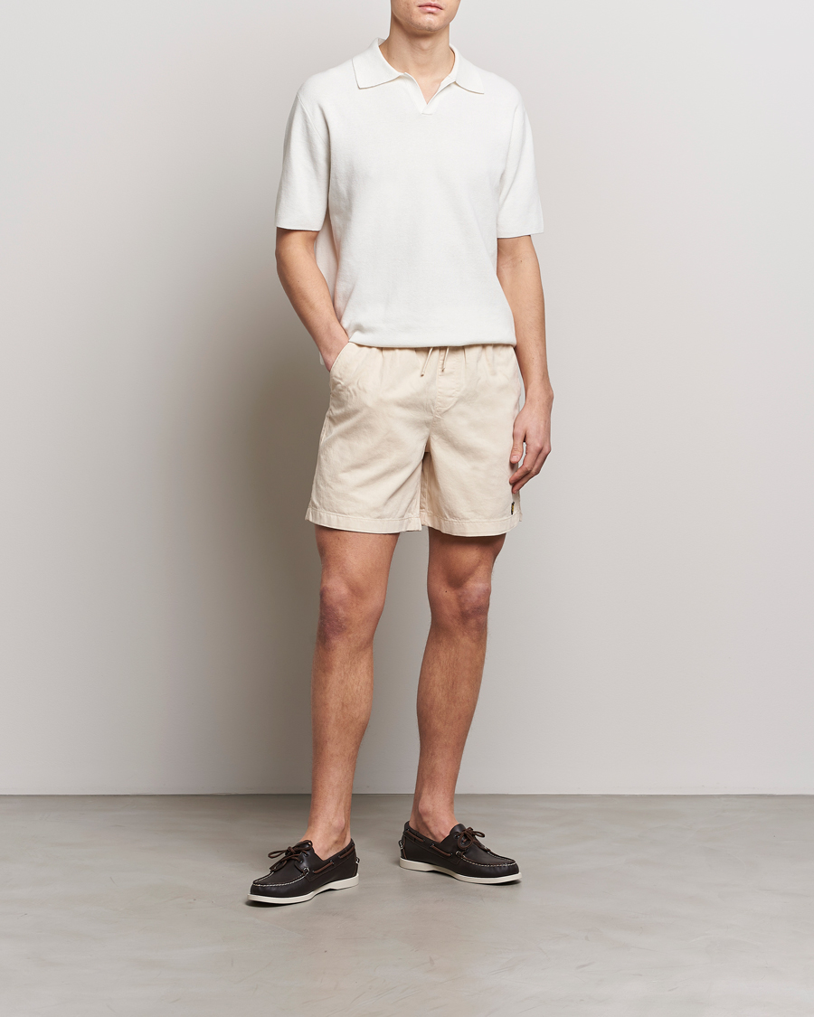Herre | Shorts | Lyle & Scott | Linen Drawstring Shorts Cove
