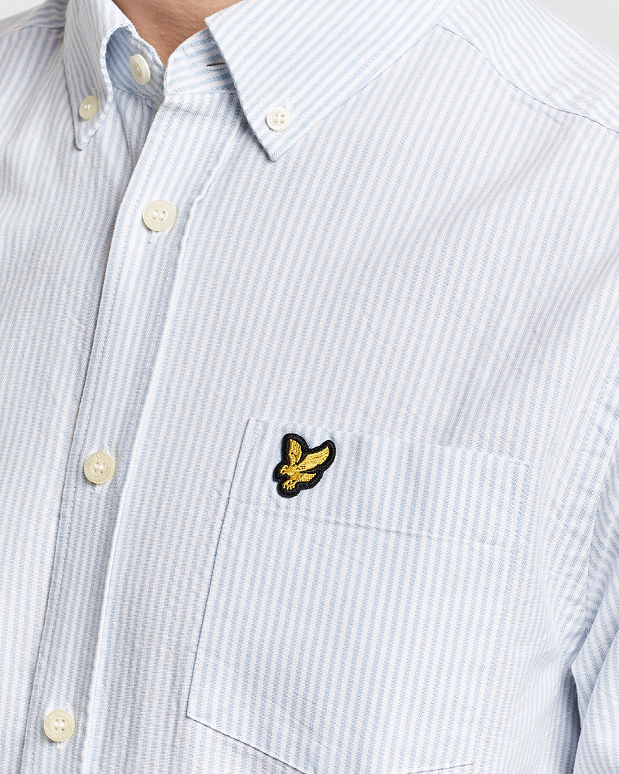 Herre | Skjorter | Lyle & Scott | Lightweight Oxford Striped Shirt Blue/White