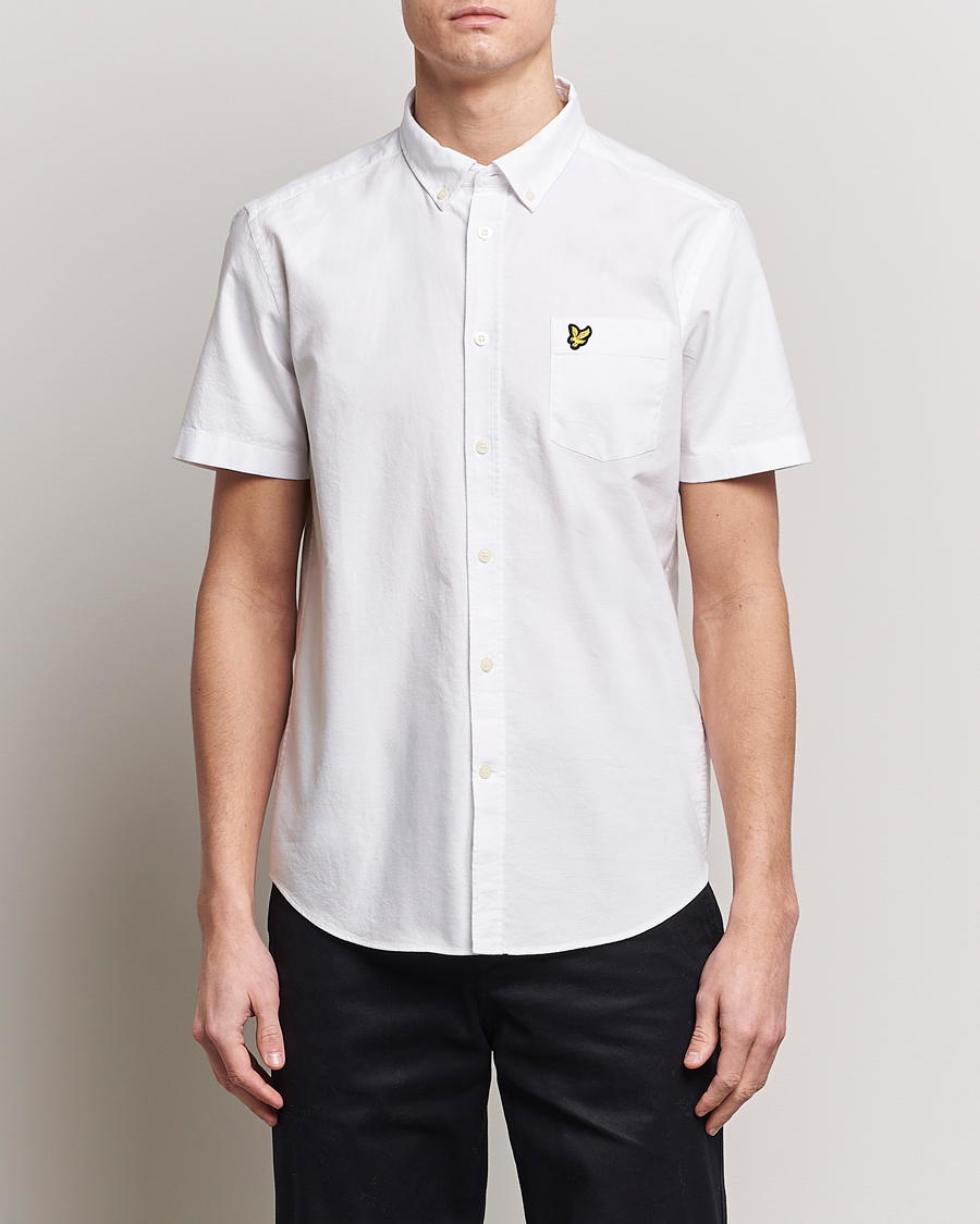 Herre | Lyle & Scott | Lyle & Scott | Lightweight Oxford Short Sleeve Shirt White