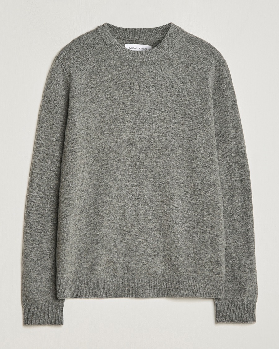 Herre | Gensere | Samsøe Samsøe | Isak Crew Neck Dark Grey