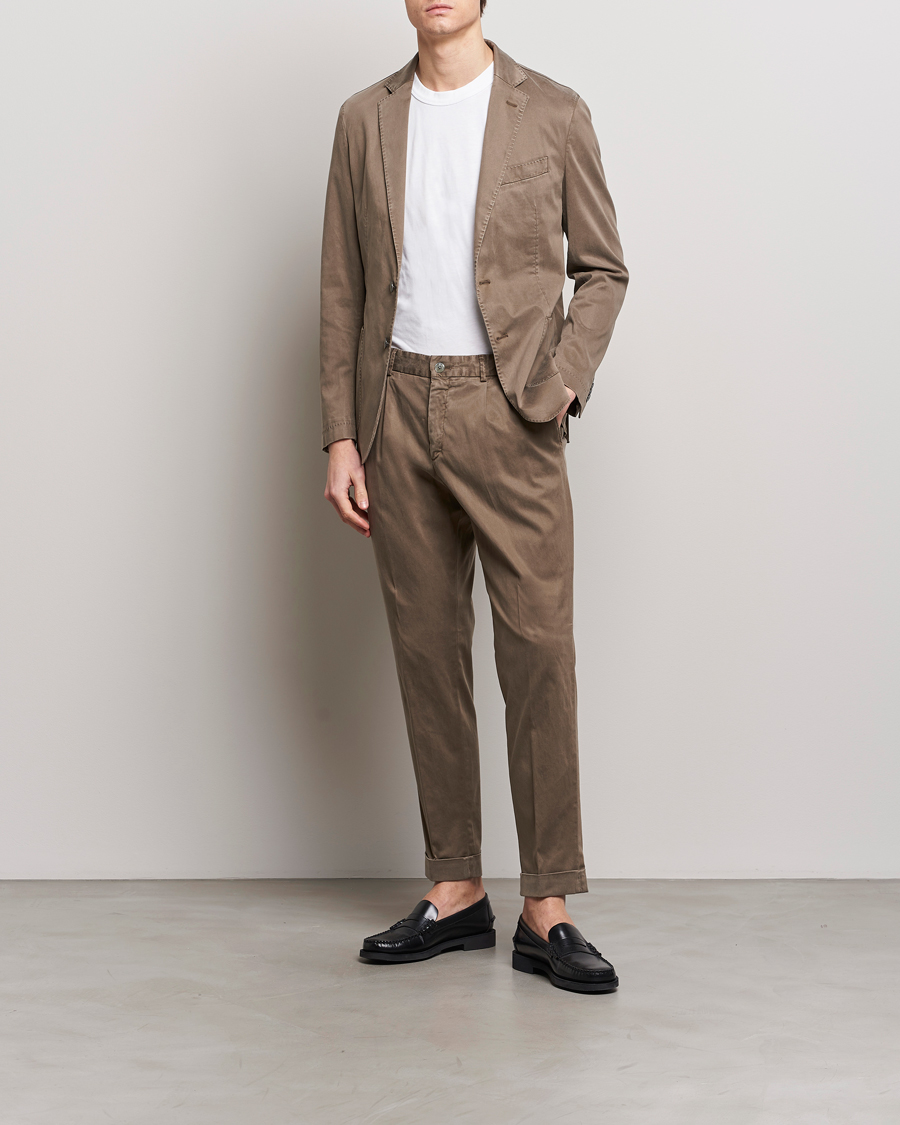 Herre | Avdelinger | BOSS BLACK | Hanry Cotton Suit Open Brown