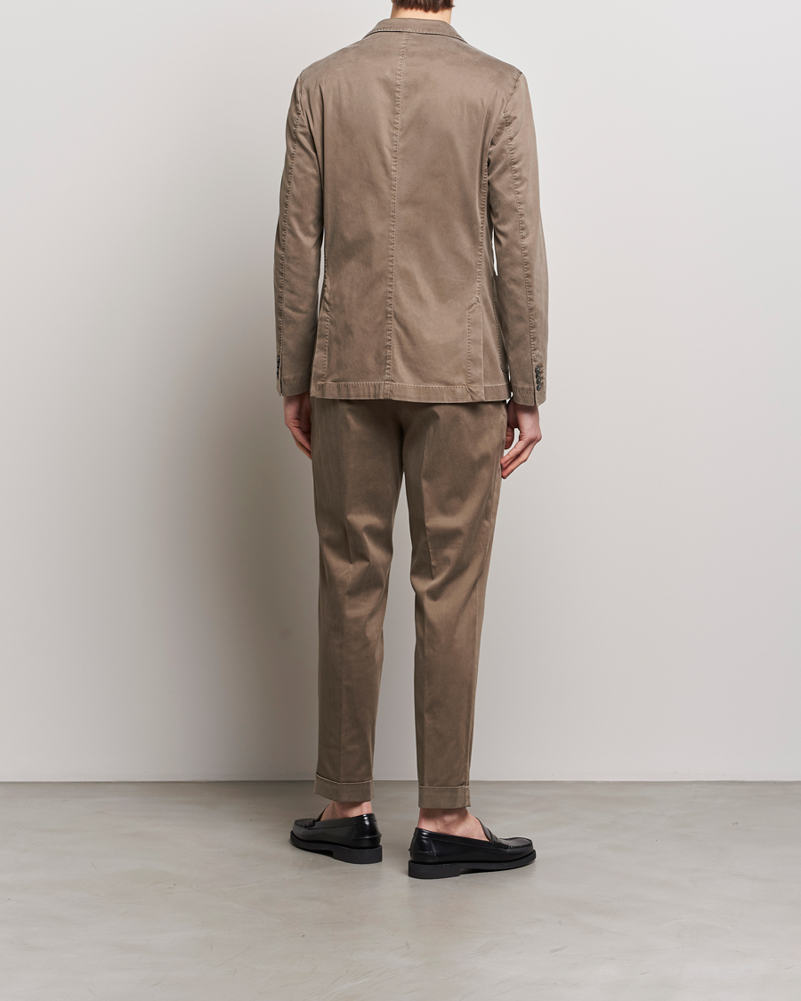 Herre | Klær | BOSS BLACK | Hanry Cotton Suit Open Brown