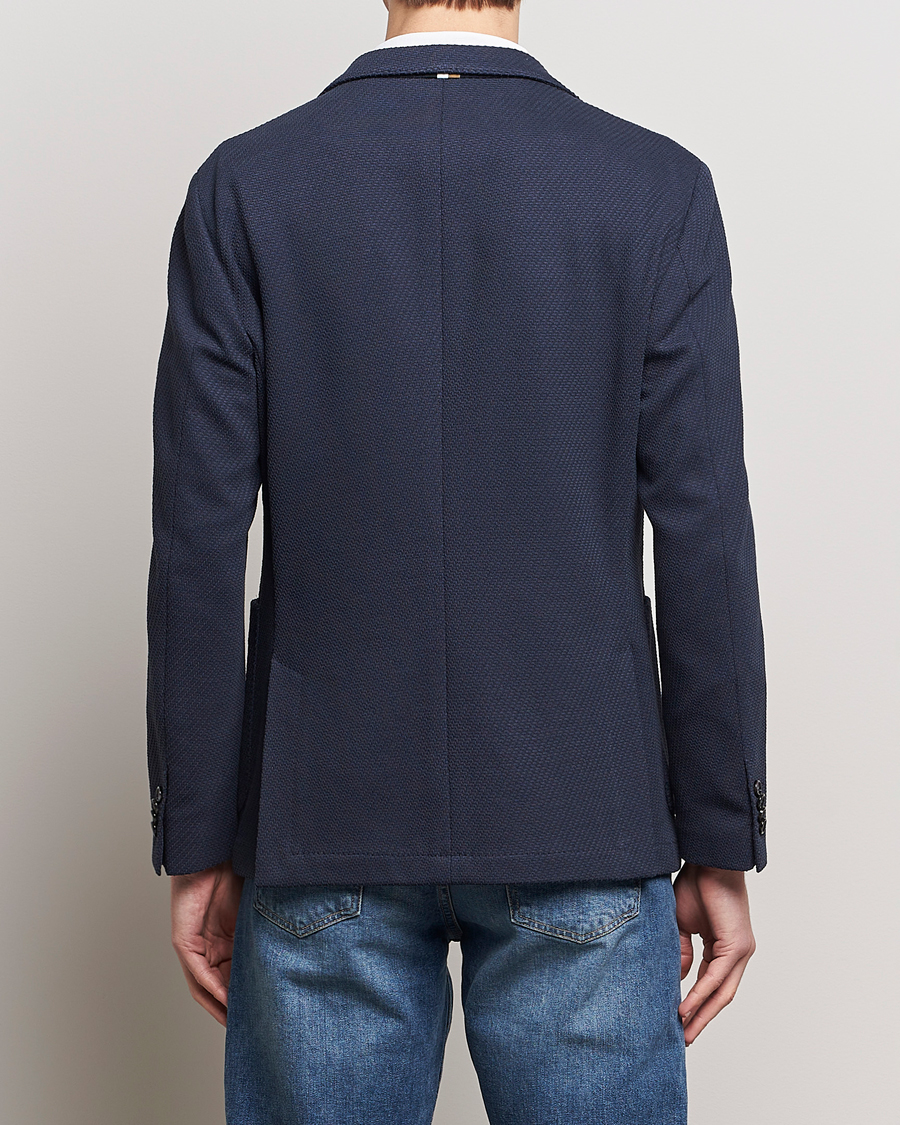 Herre | Dressjakker | BOSS BLACK | Hanry Structured Jersey Blazer Dark Blue